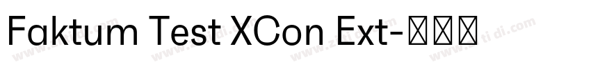 Faktum Test XCon Ext字体转换